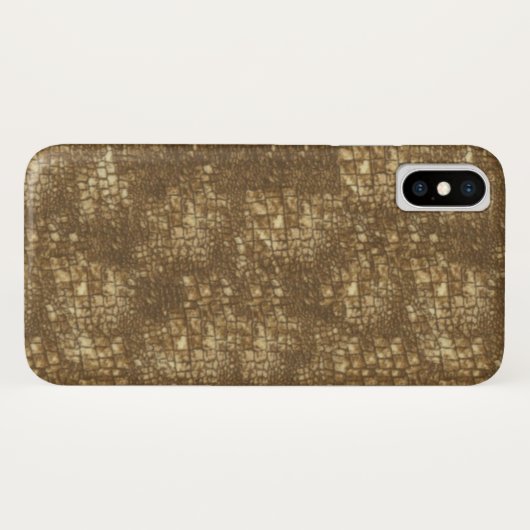 Fabulous Brown Snakeskin-patroon Case-Mate iPhone Case (Achterkant (horizontaal))