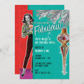 Fabulous Christmas Party uitnodiging (Voorkant / Achterkant)
