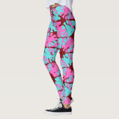 Fabulous Deep Red Phase Shift Pattern Leggings (Links)