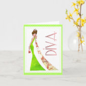 Fabulous Diva Cartes pour notes (Fleur jaune)