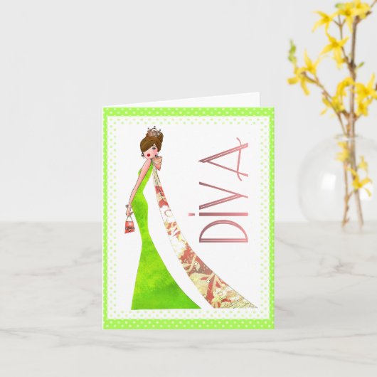 Fabulous Diva Cartes pour notes (Fleur jaune)