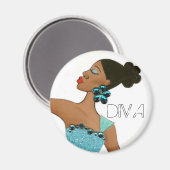 Fabulous Diva magnet Magneet (Voorkant / Achterkant)