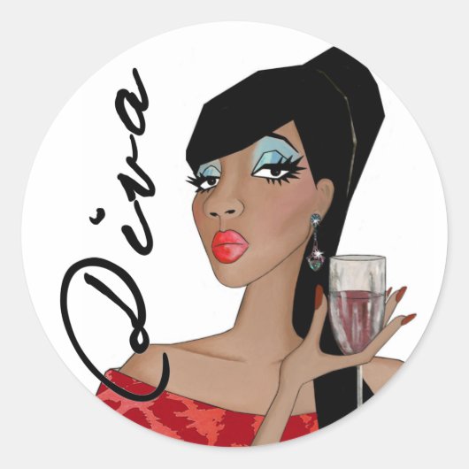 Fabulous Diva stickers (Voorkant)