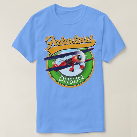 Fabulous Dublin-reispatch T-shirt (Design voorkant)