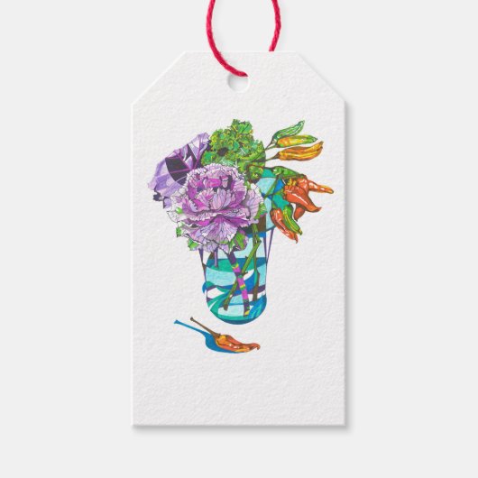 Fabulous Fall Vegetal Bouquet Cadeaulabel (Voorkant)