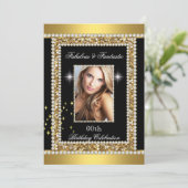 Fabulous Fantastic Gold Black Glamor Hollywood Kaart (Staand voorkant)