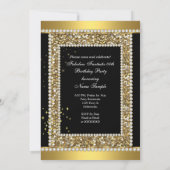 Fabulous Fantastic Gold Black Glamor Hollywood Kaart (Achterkant)