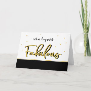 Fabulous Faux Gold Fun Voeg een naam Happy Birthda Kaart