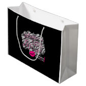 Fabulous Fierce & 50 Large Gift Bag Large Cadeautasje (Voorkant Gekanteld)