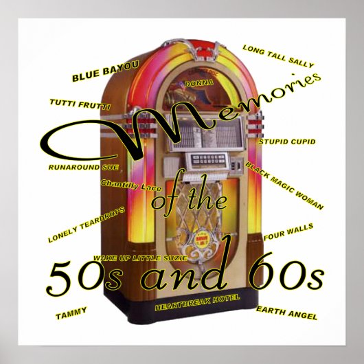 Fabulous fifties juke box poster (Voorkant)