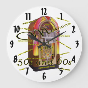 Fabulous fifties jukebox grote klok