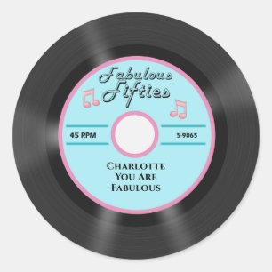 Fabulous Fifties Ronde Sticker