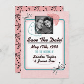 Fabulous Fifties  Save the Date Kaart (Voorkant / Achterkant)