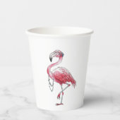Fabulous Flamingo Papieren Bekers (Voorkant)