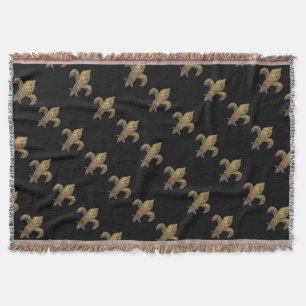 Fabulous Floating Fleur de Lis print. Deken