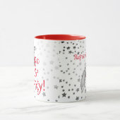 Fabulous Foxy 50th Birthday Black White Fox Mok (Midden)