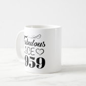 Fabulous from 1959 60th Birthday Koffiemok (Voorkant links)
