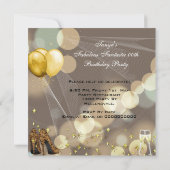 Fabulous Gold Beige Leopard Champagne Kaart (Achterkant)