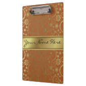 Fabulous Gold Glitter & Gradient Bloempatroon Klembord (Links)