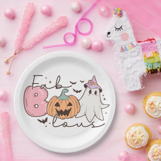 Fabulous Halloween Papieren Bordje (Feest)