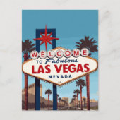 Fabulous Las Vegas Nevada Retro Briefkaart (Voorkant)