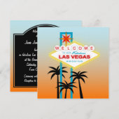Fabulous Las Vegas Wedding Invitation Kaart (Voorkant / Achterkant)