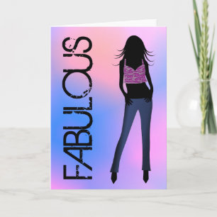 Fabulous Mode Diva Groet Verjaardagskaarten Kaart