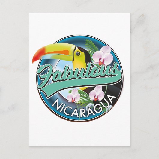 Fabulous Nicaragua toucan logo Briefkaart (Voorkant)