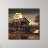 Fabulous Overdekte Brug en Maan Canvas Kunst (Voorkant)