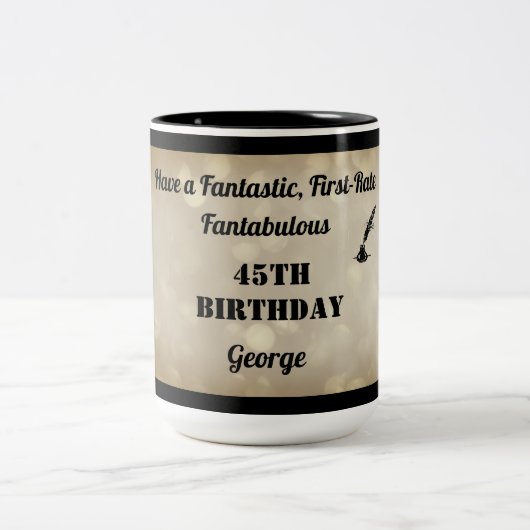 Fabulous Personalized 45th Birthday Mok (Center)