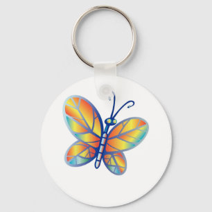 Fabulous Rainbow Butterfly Sleutelhanger