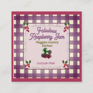 Fabulous Raspberry Jam LABEL Informatiekaartje
