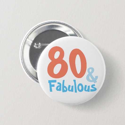 Fabulous Retro Birthday Party Ronde Button 5,7 Cm (Voorkant /achterkant)
