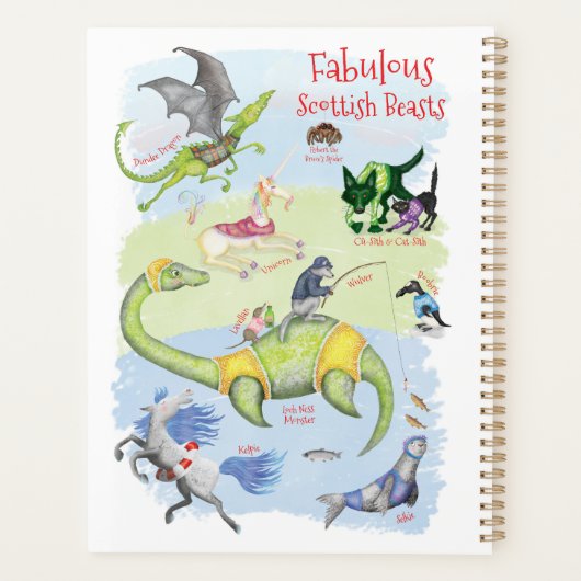 Fabulous Scottish Beasts planner (Dos)