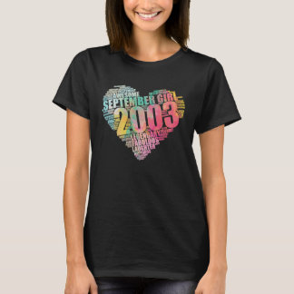 Fabulous September 2003 Girl Legendary & Geweldige T-shirt
