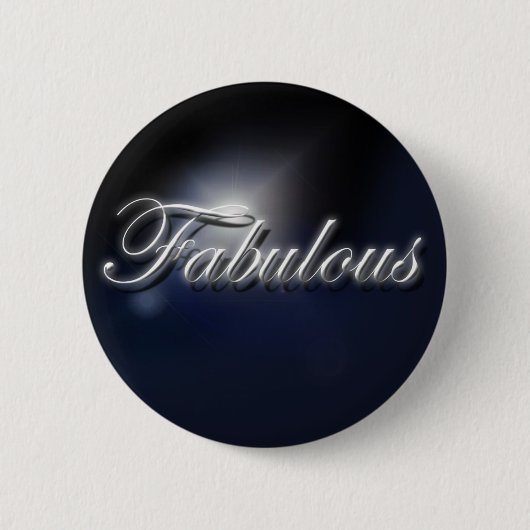 "Fabulous" slogan badge Ronde Button 5,7 Cm (Voorkant)