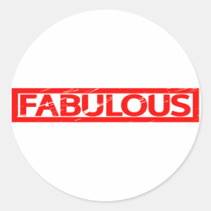 Fabulous Stamp Ronde Sticker