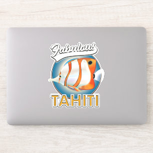 fabulous Tahiti retro logo Sticker