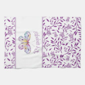 Fabulous tante Butterfly Pastel Theedoek (Horizontaal)