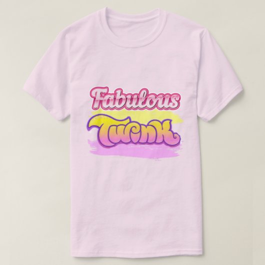 Fabulous Twink Pride T-Shirt de base pour hommes (Design devant)