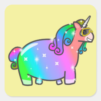 Fabulous Unicorn Vierkante Sticker