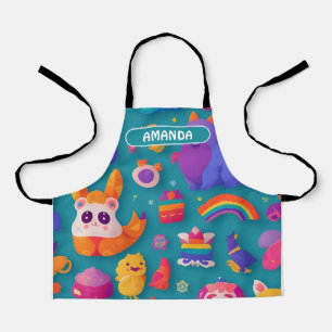 Fabulous Wezens Rainbow Gepersonaliseerd Patroon Schort