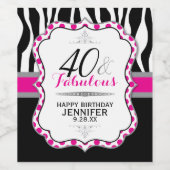 Fabulous Wijn & Mousserende Wijn Labels Etiket (Enkel label)