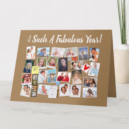 Fabulous Year Faites votre propre carte de liège p (Devant)