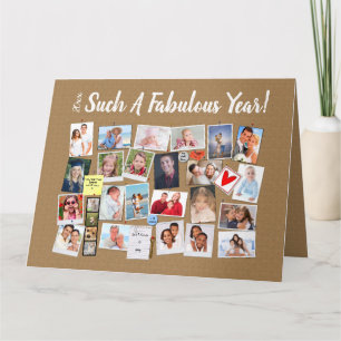 Fabulous Year Faites votre propre carte de liège p