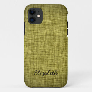 Fabulous Yellow Green Wood iPhone 11 Hoesje