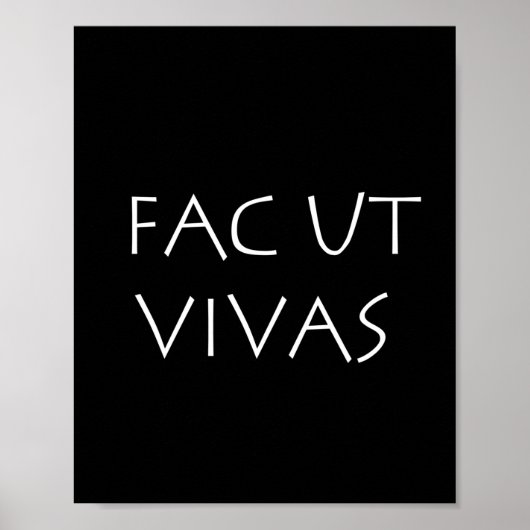 Fac ut vivas poster (Voorkant)