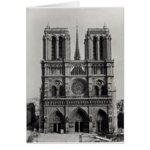 Façade Notre-Dame, Paris, fin 19e siècle
