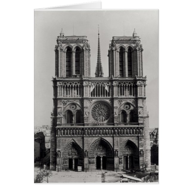 Façade Notre-Dame, Paris, fin 19e siècle (Devant)