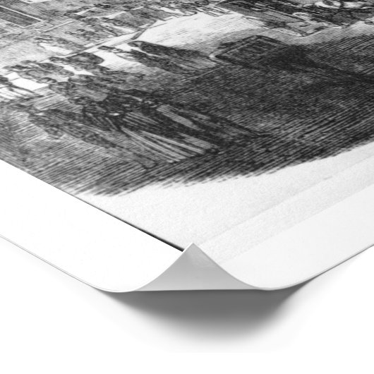 Facade of the Hotel Drouot, Parijs, c.1852 (engrav Poster (Hoek)